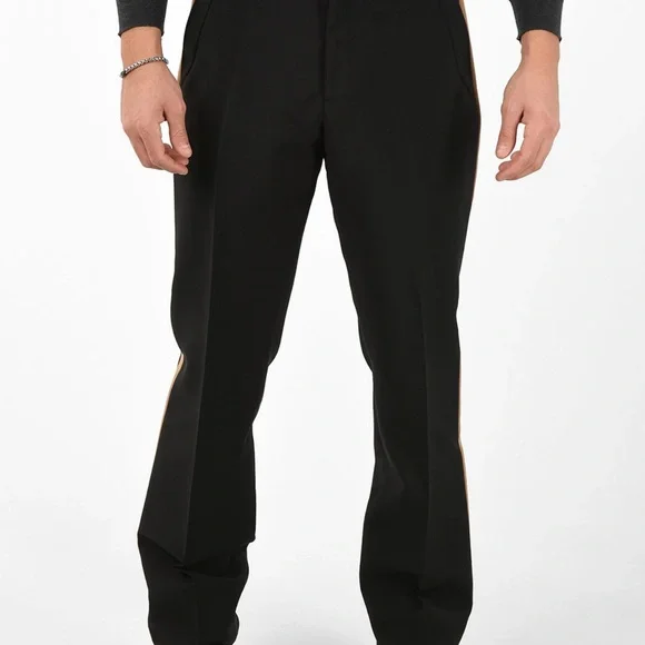 Burberry Black Dress Pants with White Accent